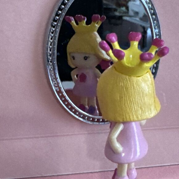 Childrens Princess Mirrored Musical Jewelry Box Twirling Princess Pink Cute - Picture 5 of 10